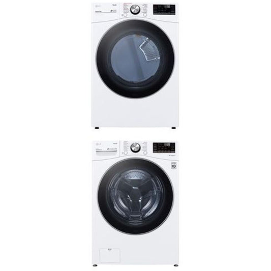 LG 5.0 CF Front Load Washer (WM4200HWA) & 7.4 CF Gas Dryer (DLGX4201W),Laundry