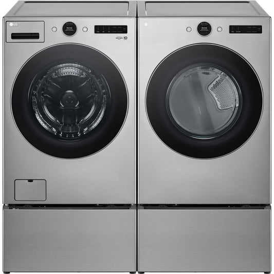 LG4.5 CF Front Load Washer (WM5500HVA) & 7.4 CF Gas Dryer (DLGX5501V)WM5500HVA-G-KIT