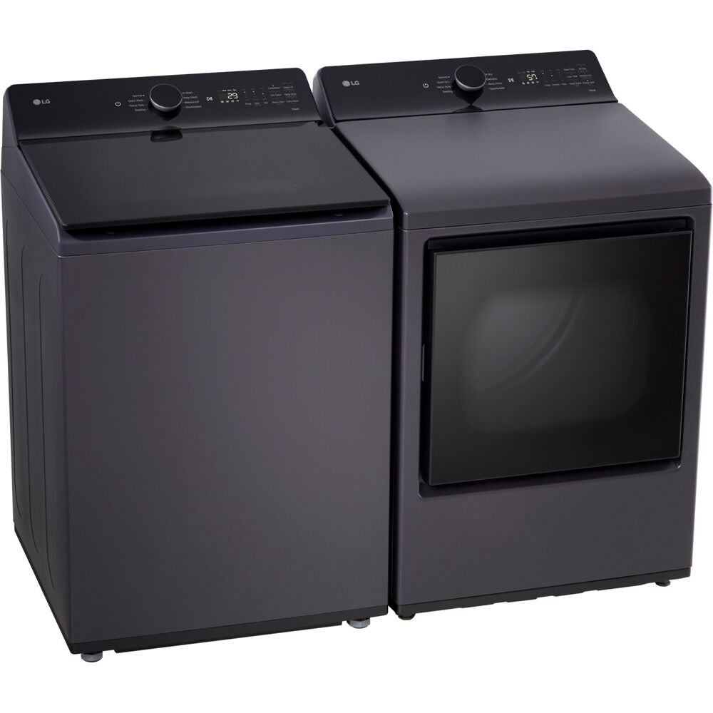 LG 5.5 CF Top Load Washer (WT8400CB) + 7.3 CF Gas Dryer (DLG8401BE),Laundry