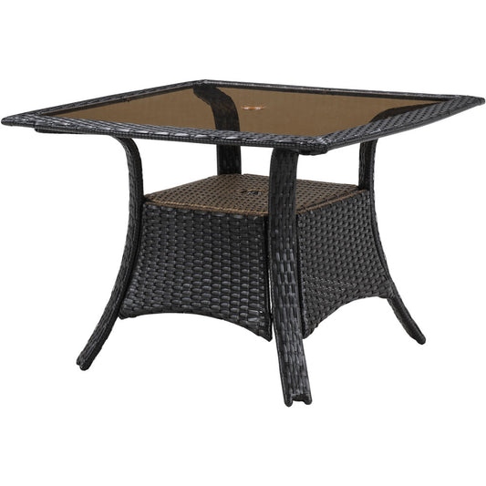 Hanover Square Glass Top Woven Dining Table17