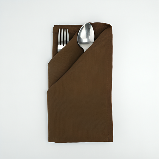 SPUN POLY NAPKIN - SANDLEWOOD