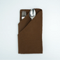 20X20 SPUN POLY NAPKIN - BROWN ( SPNP2020BROWN )