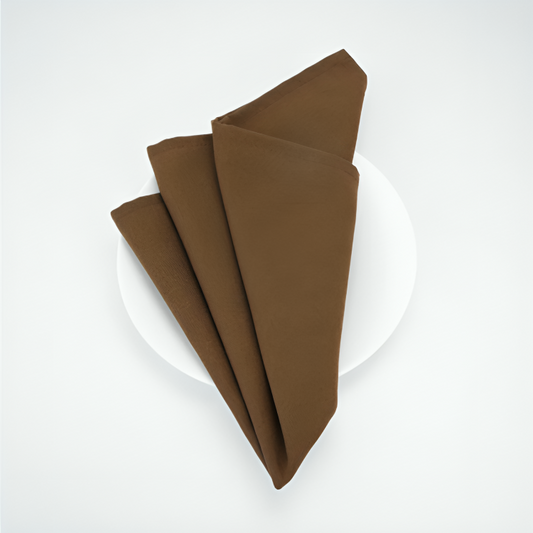 SPUN POLY NAPKIN - SANDLEWOOD