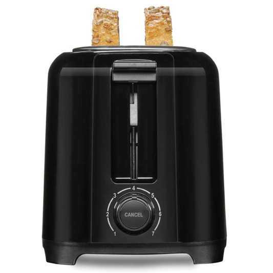 Wide-Slot 2 Slice Toaster, ASO, Xtra Wide Slots, Toast Boost, 7-Shade Toast Select, Black