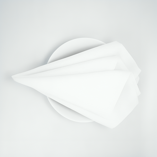 SPUN POLY NAPKIN - WHITE ( SPNP2020WHT )