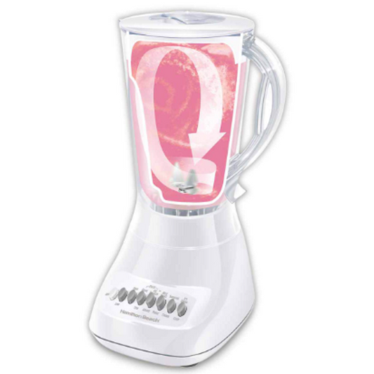 10 Spd. Smoothie Blender, w/56 Oz. Capacity, 575WPP, Dishwasher Safe Jar, White