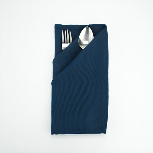 SPUN POLY NAPKIN - ROYAL BLUE