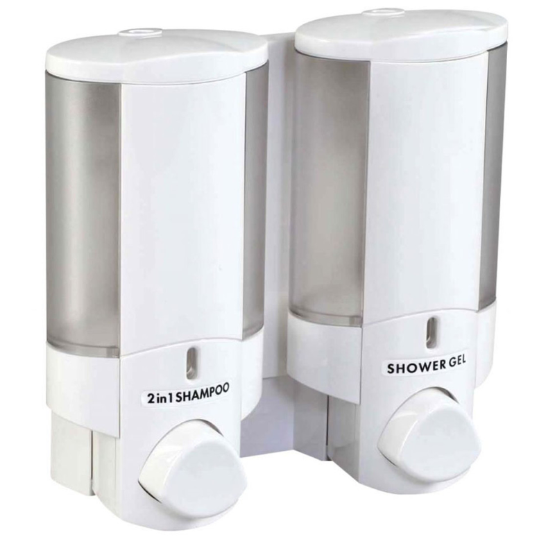 AVIVA Dispenser Two Chamber, White/Translucent - 325mL (11 oz)
