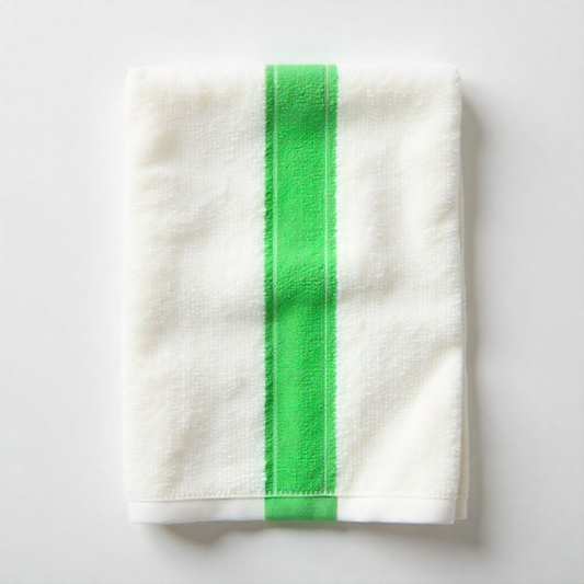 Bar Mops Green Stripe 100% Cotton Terry