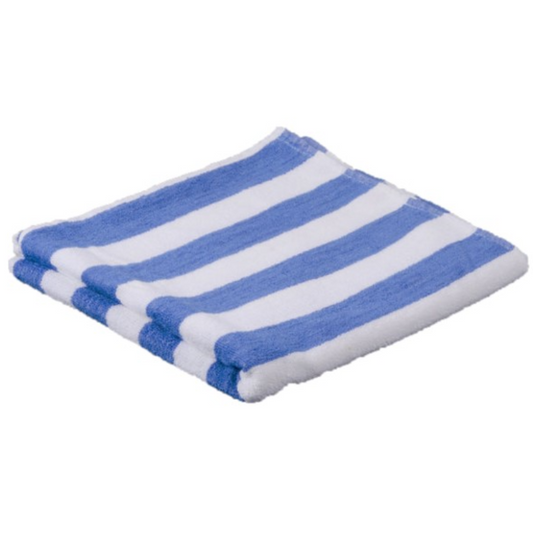 Blue Cabana Stripes 100% Ring-Spun Cotton