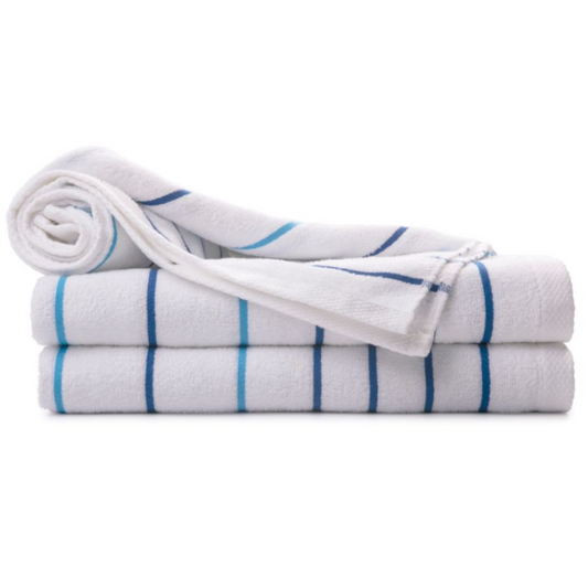 Blue / Light Blue Stripes 100% Ring-Spun Cotton