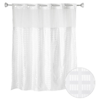 Checkered White, w/ Window, Snap Liner Included 71"x77"