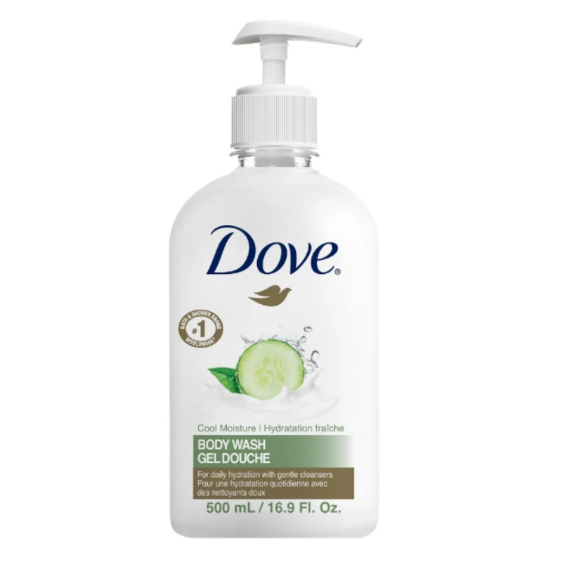 Cool Moisture Body Wash, 500mL/16.9oz, 24 case pack