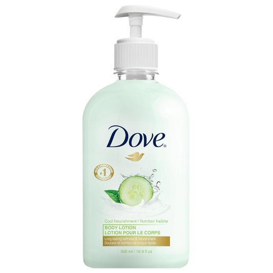 Dove – Cool Nourishment Body Lotion – Cucumber & Green Tea – 500mL / 16.9oz – Bottle with Pump
