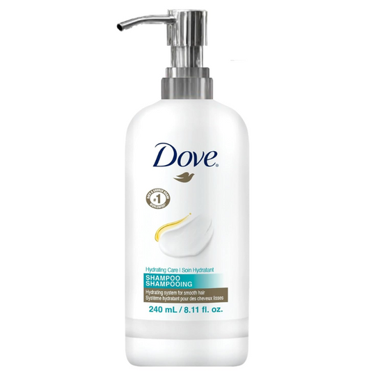 Dove Daily Moisture Shampoo – 240mL (8.11oz) Bottle with Pump – 24 Case Pack