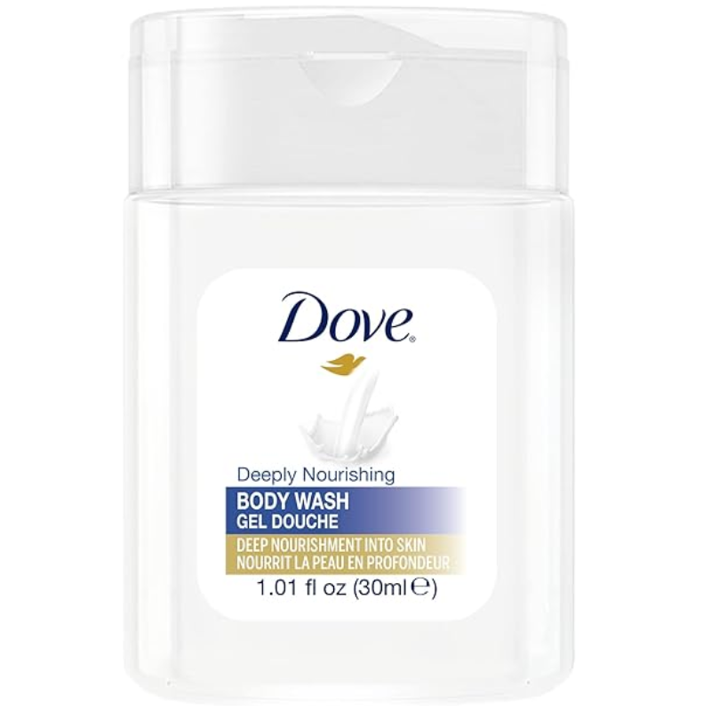 Dove – Original Mini Bottles – Deeply Nourishing Body Wash – 30mL / 1.01oz
