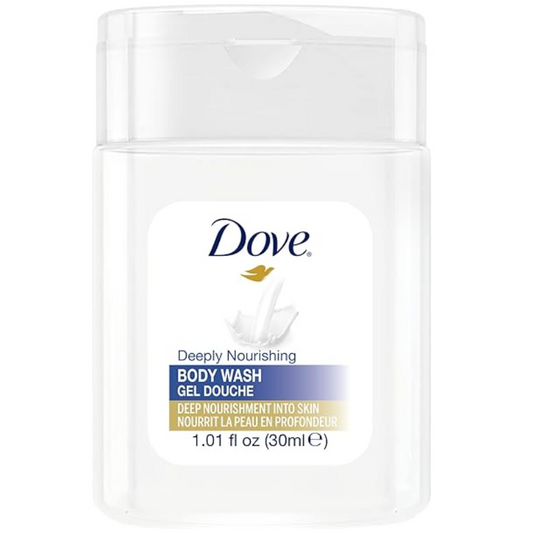 Dove – Original Mini Bottles – Deeply Nourishing Body Wash – 30mL / 1.01oz