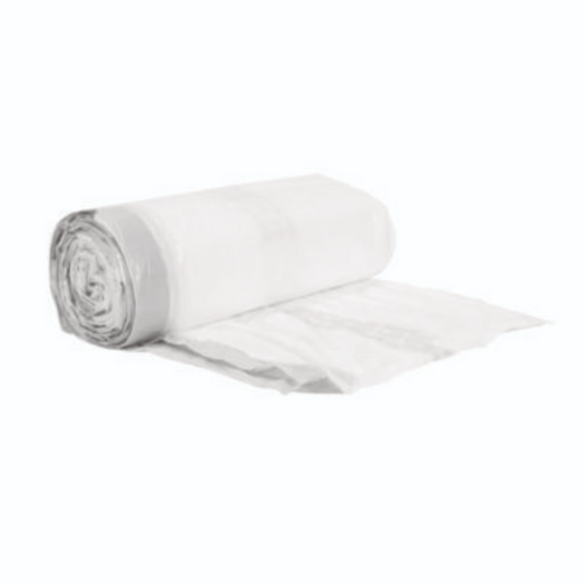 Drawstring Kitchen Bags – White – 13 Gal – 0.8 Mil – 100/Case
