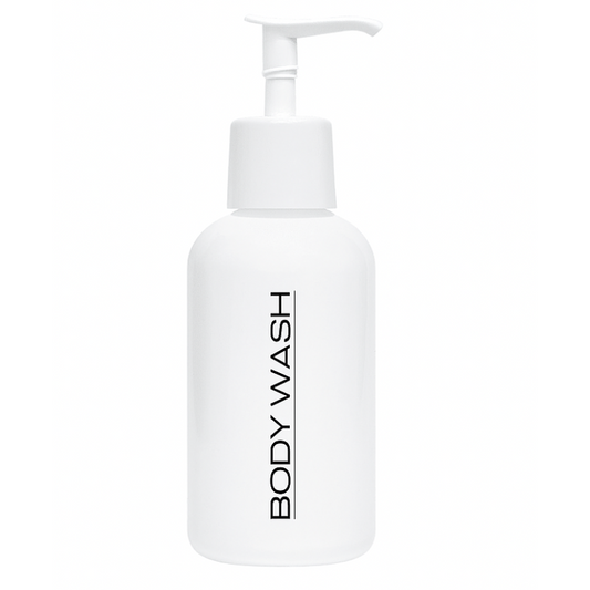 EcoEclipse Dispenser "Body Wash" 8oz White Bottle