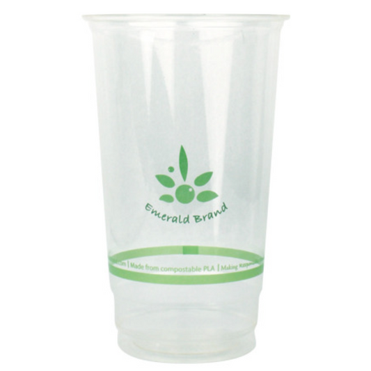 Emerald Compostable Cold Cup – 24 oz Printed, 600 Casepack