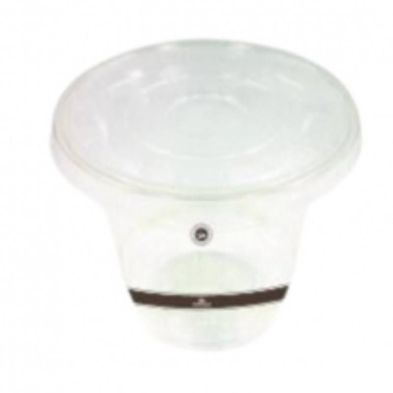 Emerald Compostable PLA Flat Cold Cup Lid with C-Hole – 1,000 Casepack