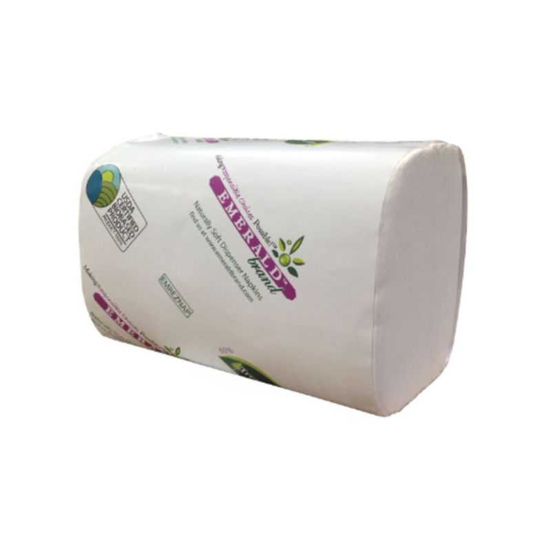 Emerald White Dispenser Napkins – Tree-Free, 6,000 Casepack