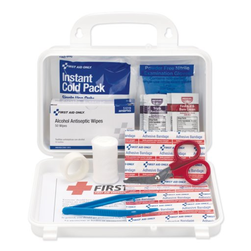 First Aid Kit – 113 Pieces – Plastic Case – 1/Case