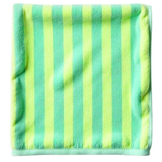 Green Stripe Microfiber 80% Polyester 20% Polyamide, Solid Color