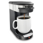 Deluxe 1 Cup Copmmercial Pod Coffee Maker, Auto Shut Off, Black/Stainless Steel (also available in 230V)