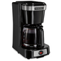 4 Cup Hospitality Rated Coffee Maker, ASO, Swing/Lift Off Brew Basket, Black w/ Glass Carafe
