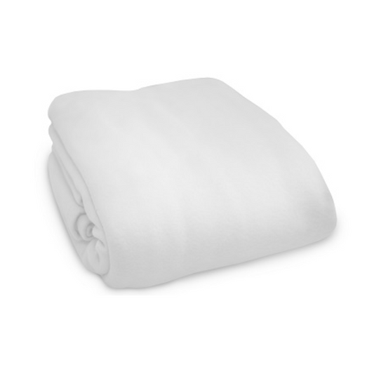 Hospro Bliss Blanket,Twin,100% Spun Polyester Fleece Blankets66" x 90"White