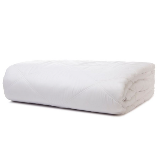 Hospro Diamond Blankets,Twin,10" Diamond Pattern, 100% Recycled Micro Polyester Fill66" x 90"White
