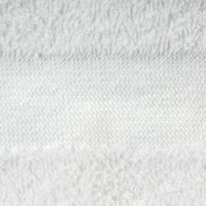 Hospro Jewel Bath Towels White, 86% Cotton 14% Polyester, Cam Border 24" x 50" 10.50 lb.