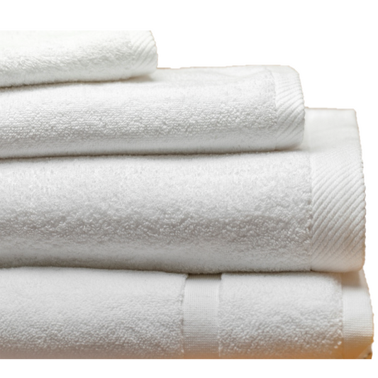 Hospro Summit Wash Cloths White, 100% Ring-Spun Cotton, Herringbone Dobby Border12" x 12"1.00 lb.
