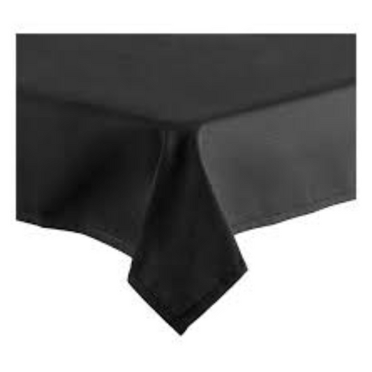 52X14 SPUN POLY BLACK table linen 24.lbs