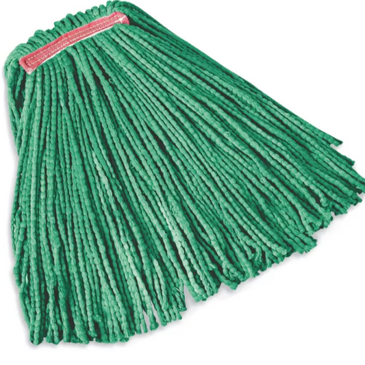 24 OZS BLEND YARN DYED GREEN WET MOP