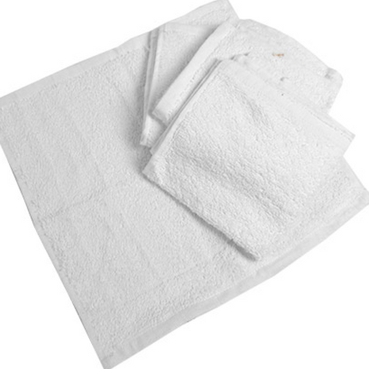 12X12 1.00 LBS 16/S IRREGULAR WASH CLOTH HEMMED