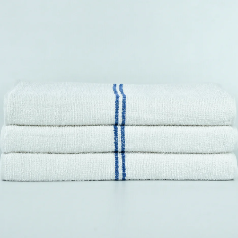 15X18 28 OZ TWIN BLUE STRIPE TERRY BAR MOP