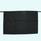 28X32 6.4oz SPUN POLY BIB APRON - BLACK 3/POCKET- ( SPAP2833BLK-3P )