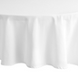 120 ROUND SPUN POLY WHITE TABLE COVER