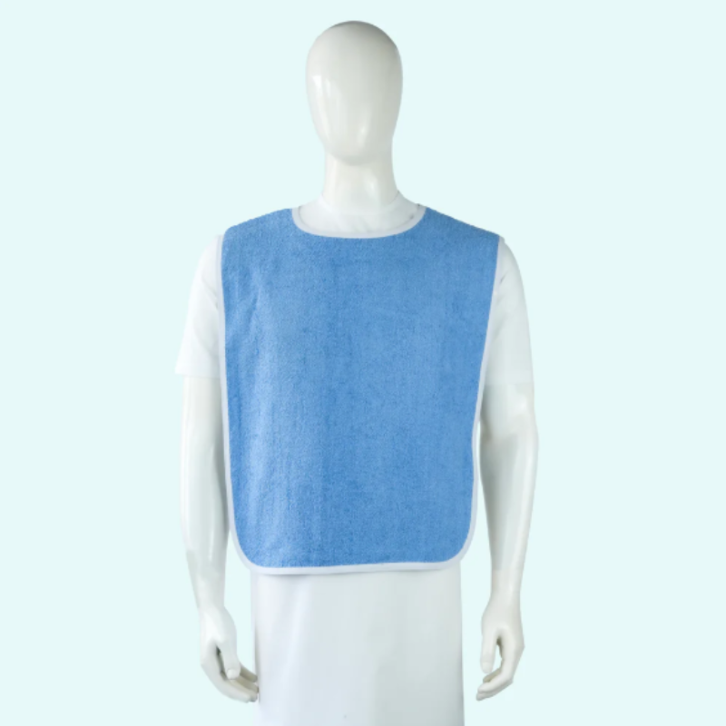 18X36 3.50 LBS 16/S 100% COTTON BLUE TERRY BIB