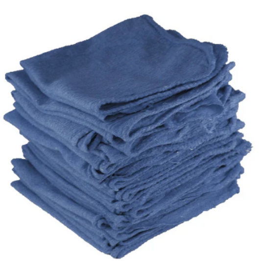 BLUE SHOP TOWEL RAGS- 500PCS PER BOX