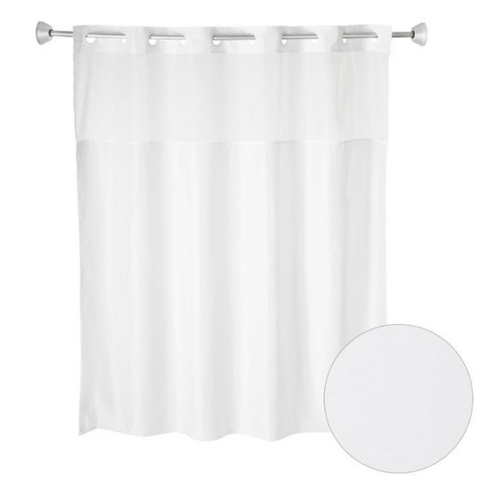 Plainweave White Full Panel, No Window, No Snap Liner 71"x77"