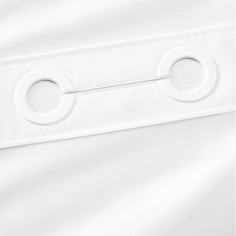 Plainweave White, w/ Window, No Snap Liner 71"x74"