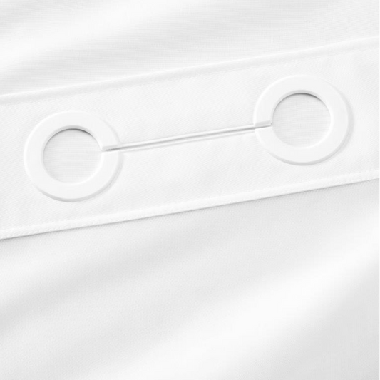 Plainweave White Full Panel, No Window, No Snap Liner 71"x77"