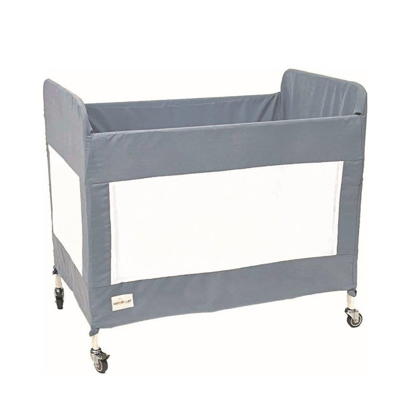 Replacement Grey Slipcovers for ZCOV213CONOR Crib – 39.5x36x26 – 6/Case