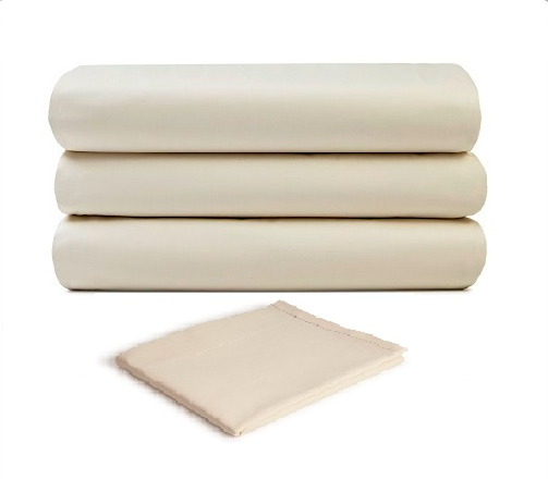 Touch T-200 Bone Sheets KING Flat Sheets 108" x 115" 2 dz. / cs.