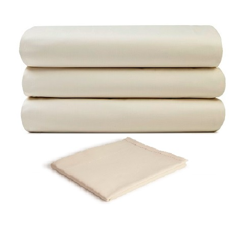 Touch T-200 Bone Sheets FULL Flat Sheets 81" x 108" 2 dz. / cs.
