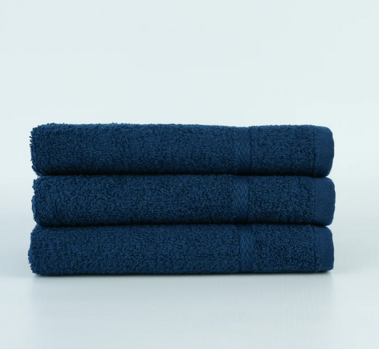 COLORED H/TOWELS , GOLF AND GYM 16X27 2.85 LBS RINGSPUN VAT DYED ROYAL BLUE HAND TOWEL