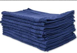 CLASSIC COLORS 16X27 3.00LBS 16/S  BLUE HAND TOWEL
